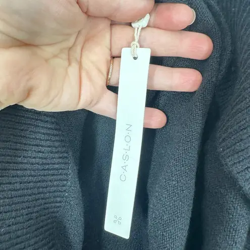 Caslon Nordstrom Black Mockneck Sweater Size Cozy Comfy Minimalist Casual NWT