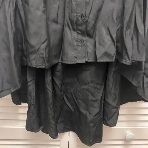 Torrid  NWT Black Baby doll Poplin Button Down Top size 0 (12)