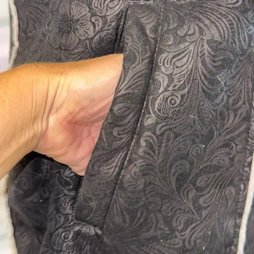 Outback Trading Company Black Beige Sherpa Lined Vest Women's 1X