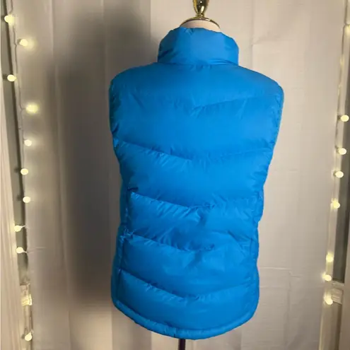 L.L. Bean Blue Quilted Puffer Vest Size M