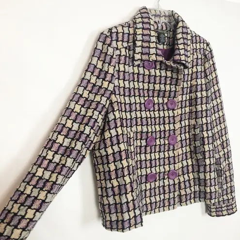 Vertigo Paris Vertigo Wool Blend Twill Double Breasted Peacoat Size XL