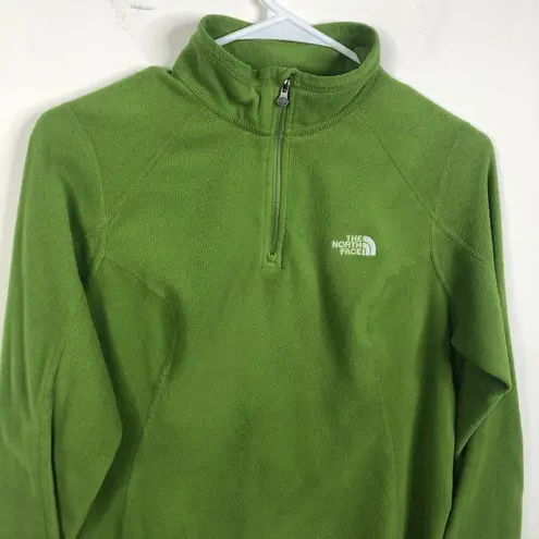 The North Face  Green Fleece 1/4 Zip Pullover Polartec Sweater Jacket Women's M