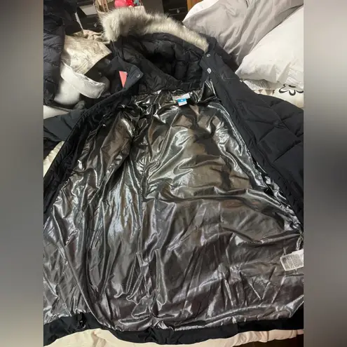 NWOT Columbia Omni heat lay ‘D’ down hooded down winter jacket Black Size M