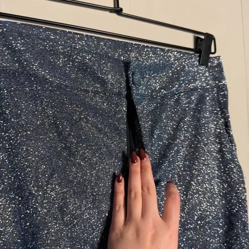 Black/blue size large L EXTREMELY GLITTERY shorts / hot pants