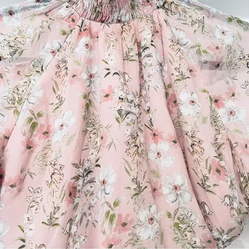 Yumi Kim  Flower Mini Ruffle Dress in Eden Blush Floral Medium NWT Retail $238