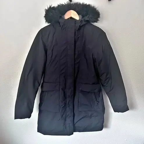 The North Face  | Black Parka Removable Faux Fur Hood Jacket Coat | Size Small