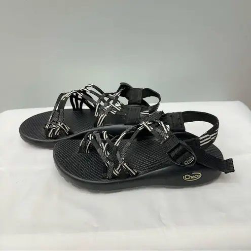 Chacos Chaco  zx3 zx/3 classic scatter black white sport sandals women's 8