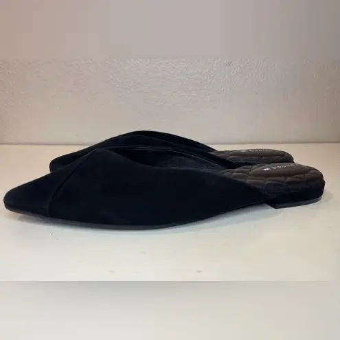 Birdies Women’s The Swan Black Suede Mules Size 7.5