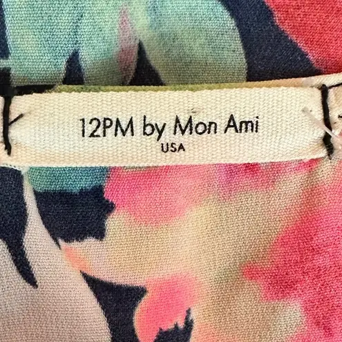 12PM By Mon Ami Floral Scalloped Dress Size Medium Pink