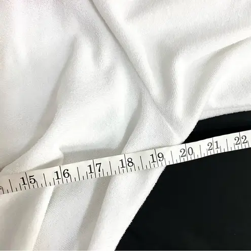 Pillow Talk White Gold Vacay Vibes Embroidered Tropical Waist Wrap Mini Robe M Size M