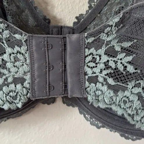 Wacoal Embrace Lace Underwire Bra Grey 34DDD Quiet Shade Ether