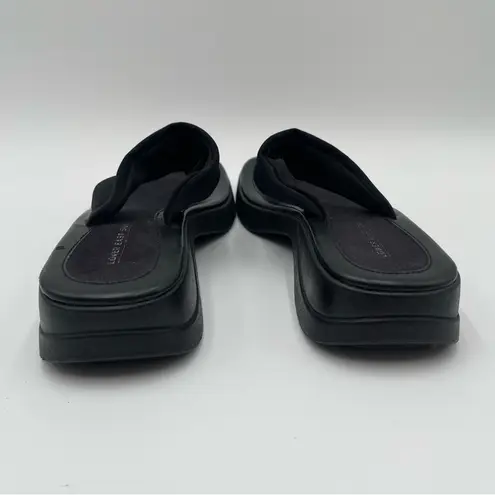 Lower East Side Vintage Women’s 8.5 Black Thong Platform Sandals Stretchy Shoes