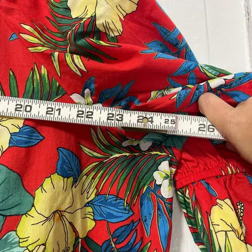 Hilo Hattie Red Hibiscus Floral Maxi Length Muu Muu Dress size 3X