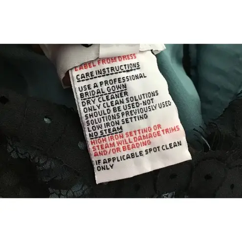 Jim HJelm Occasions Black Coset Gown Sz.12 Goth bridesmaid Whimsigoth Vintage