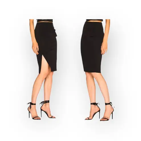 Helmut Lang new ♌︎ Slinky Sexy Knot Mini Skirt ♌︎ Black Stretch Jersey ♌︎ Large