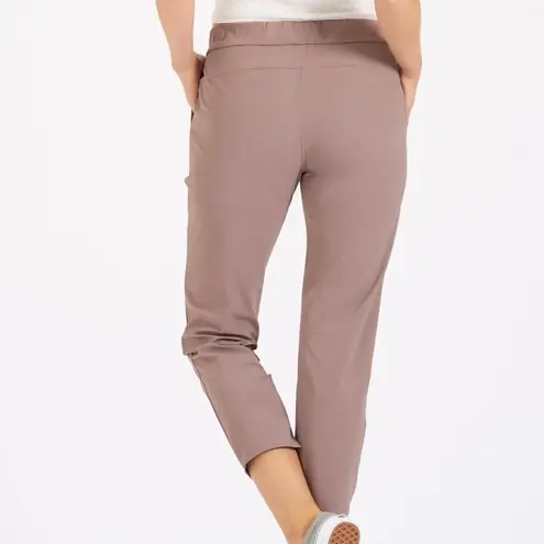 Vuori Women's Miles Ankle Pants Size S Pink Elastic Waist Activewear