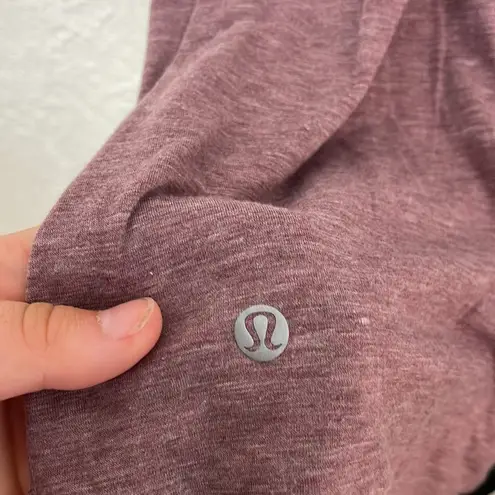 Lululemon Box It Out Short Sleeve Heathered Oxblood