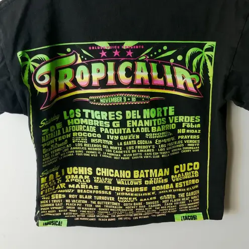 Tropicalia T Shirt Womens Black Small S Brazilian Music Festival Graphic Tee