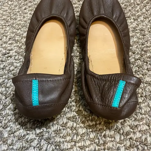 Tieks Chocolate Brown Ballet Flats- size 8