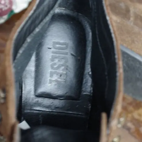 Diesel Ladies' Brown Suede Wedge Ankle Booties SIze 40