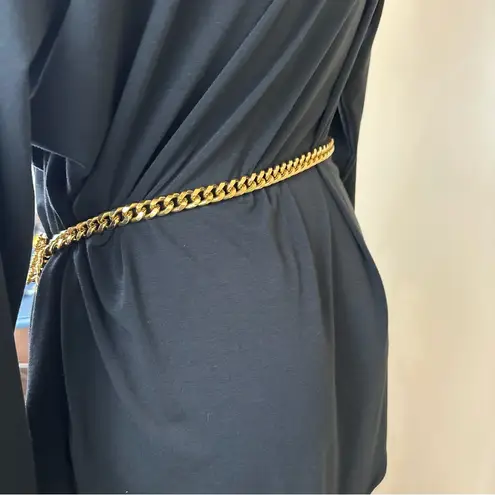 St. John Vintage Gold Three Tier Station Chunky Chain Belt