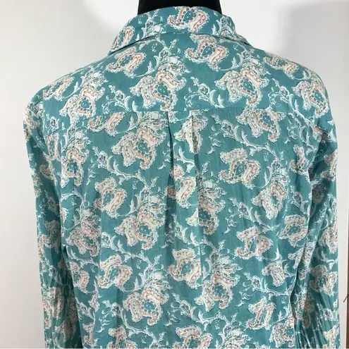 Roller Rabbit Blue Paisley Button Down Shirt