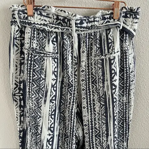 Cali 1856 Los Angeles Paperbag Linen Blend Baja Pants Printed Large