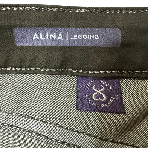 NYDJ OLive green ALINA Legging slim skinny Jeans size 10