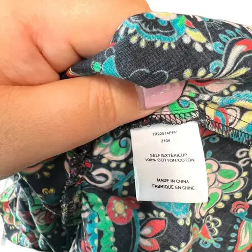 Derek Lam 10 Crosby Kris Paisley Floral Print Tunic Top Size 0