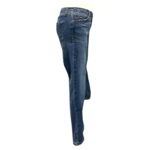Nine West Chrystie Capri Medium Wash Blue Jeans Size 4 Y2K Boho Minimalist