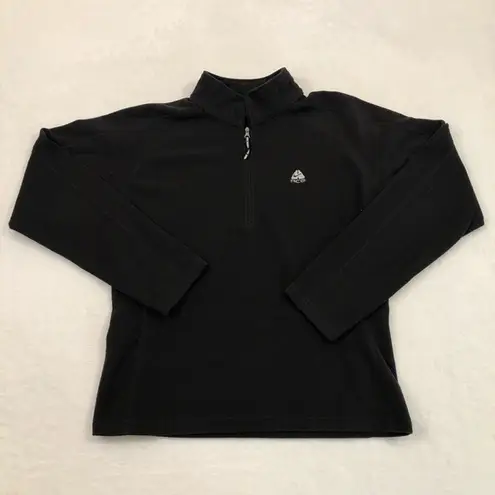 Vintage 90s Nike ACG Black 1/4 Zip Fleece Pullover Sweatshirt Therma Women’s L. Size L