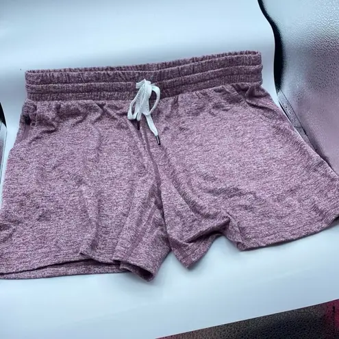 Pacific trail Relaxed Athletic Shorts In Eggplant Heather Size Medium