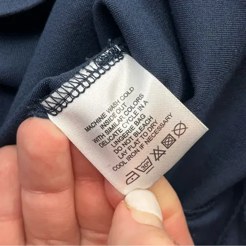 Cuyana Navy Blue Shift Cap Sleeve Career Dress Knee Length Womens Size Large