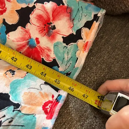 Vintage Floral Cap Sleeve Dress | Women’s Size 10 Red