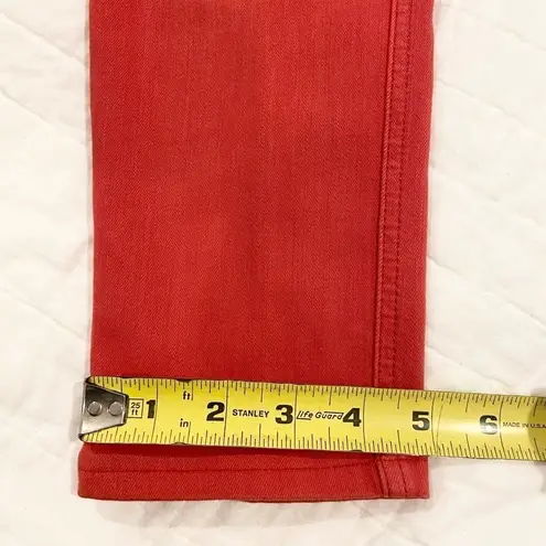 Alice + Olivia  Mid Rise Skinny Red Jeans