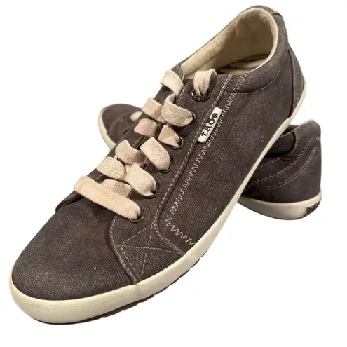 Taos Star Women's Canvas Sneakers Gray Size 9 Casual Lace
