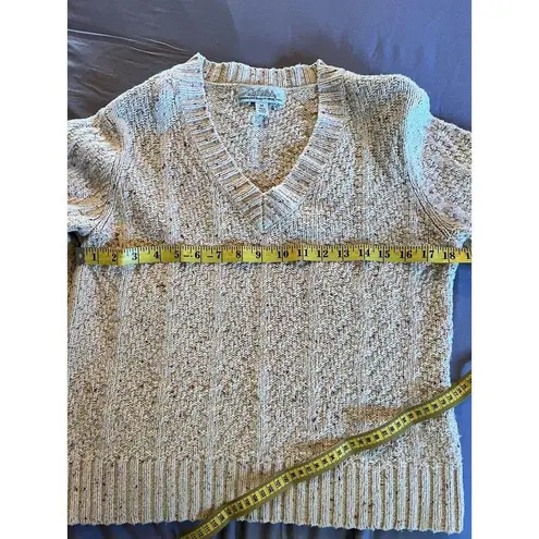 Cabela's Womens Knitted Cream Yellow Brown Speckles Size Medium