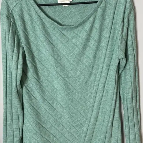 Maeve by Anthropologie Devine Sweater Tunic Mint Green Knit Soft Ribbed Medium