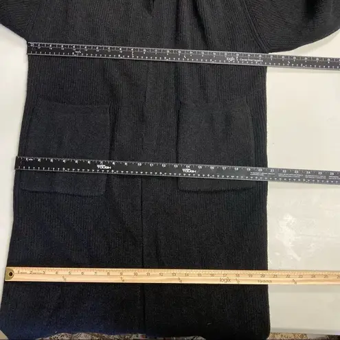 HOMELEX, Women’s Black Open Front Sweater/Cardigan Size Medium, Two pockets