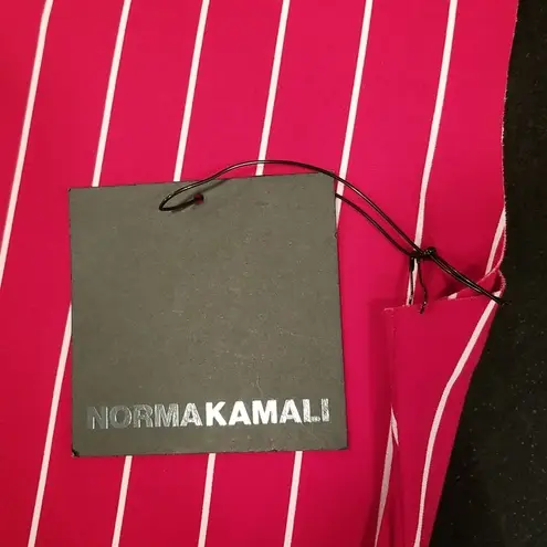 Norma Kamali ππ Sleeveless Fishtail Dress to Midcalf ~ NK Red Stripe XS/34 NWT