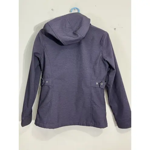 Free Country Womans Chico Navy Zip Up Hood Lined Jacket Small Waterproof