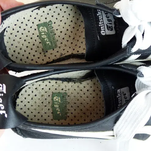 Onitsuka Tiger Mexico 66 Sneaker Women 5.5 Black White Leather Suede 1183C102