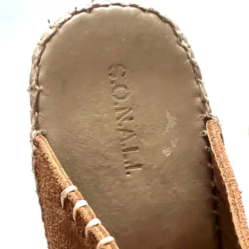 SONALI Tan Suede Peep