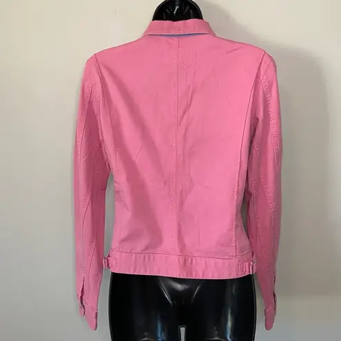 Ralph Lauren  Pink Trucker Jacket Size Small Polo Vintage