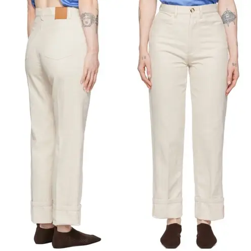 NANUSHKA High Rise Straight Leg Off