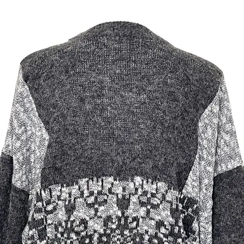 Vintage Nuovo Retro Grandpa Grandma Sweater Unisex Size XL Grunge Acrylic Gray