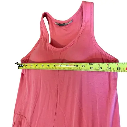 Athleta  Racerback Knit Sundress Built in Bra Womens Size Medium In Coral Pink