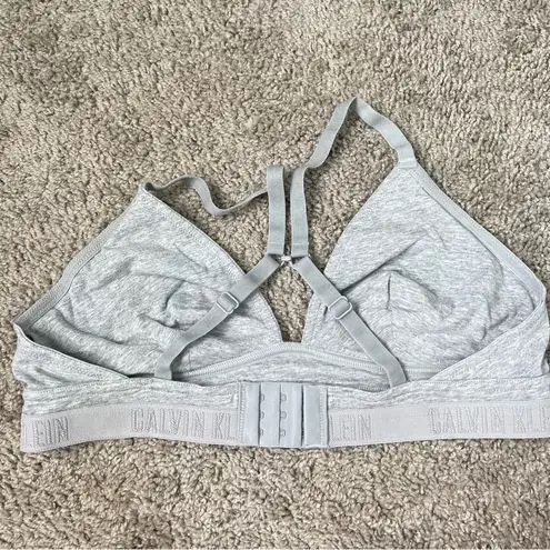 Calvin Klein Gray Bra Large Wireless