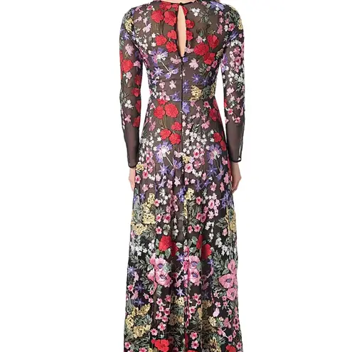 Dress the Population Black Label Maxi Dress Ava Floral-Embroidered Gown Size XL - Image 9