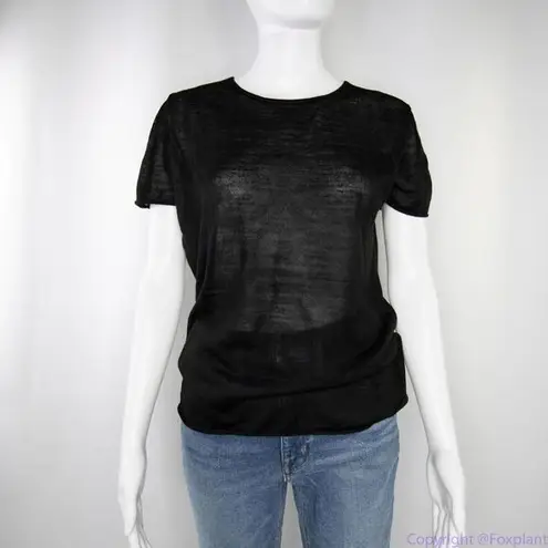 Line and Dot NEW wool blend black short sleeves sweater top, size M.